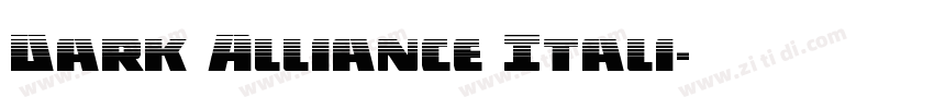 Dark Alliance Itali字体转换